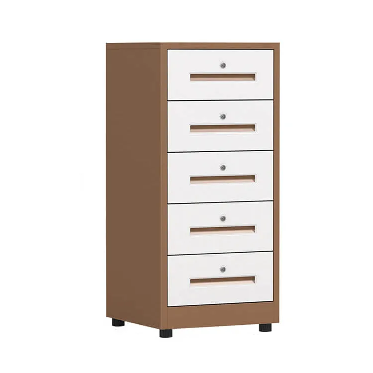 Iron File Cabinet, Under-Desk Low Cabinet for Office Storage