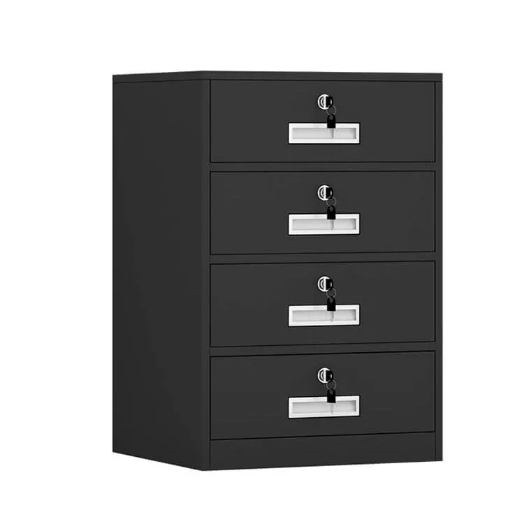 Iron File Cabinet, Under-Desk Low Cabinet for Office Storage