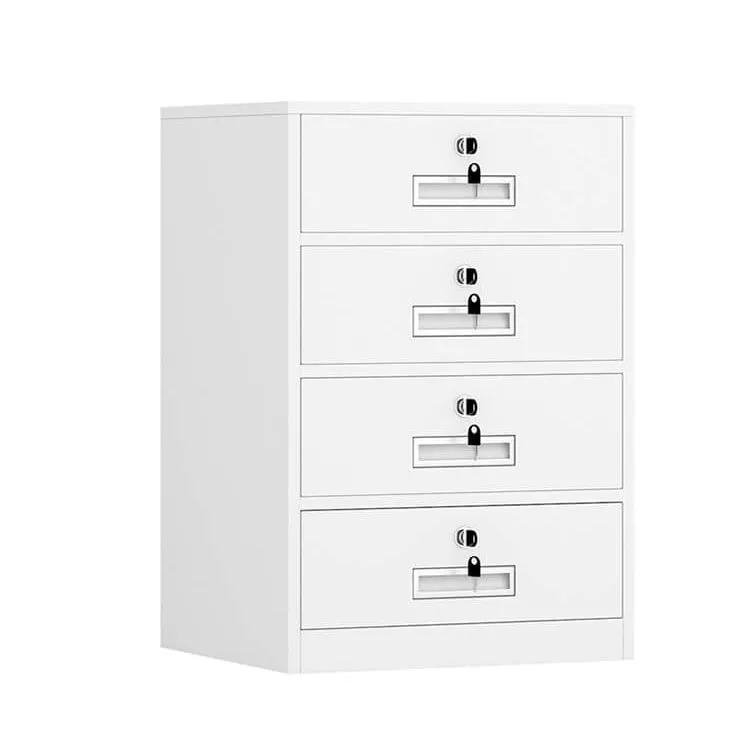 Iron File Cabinet, Under-Desk Low Cabinet for Office Storage