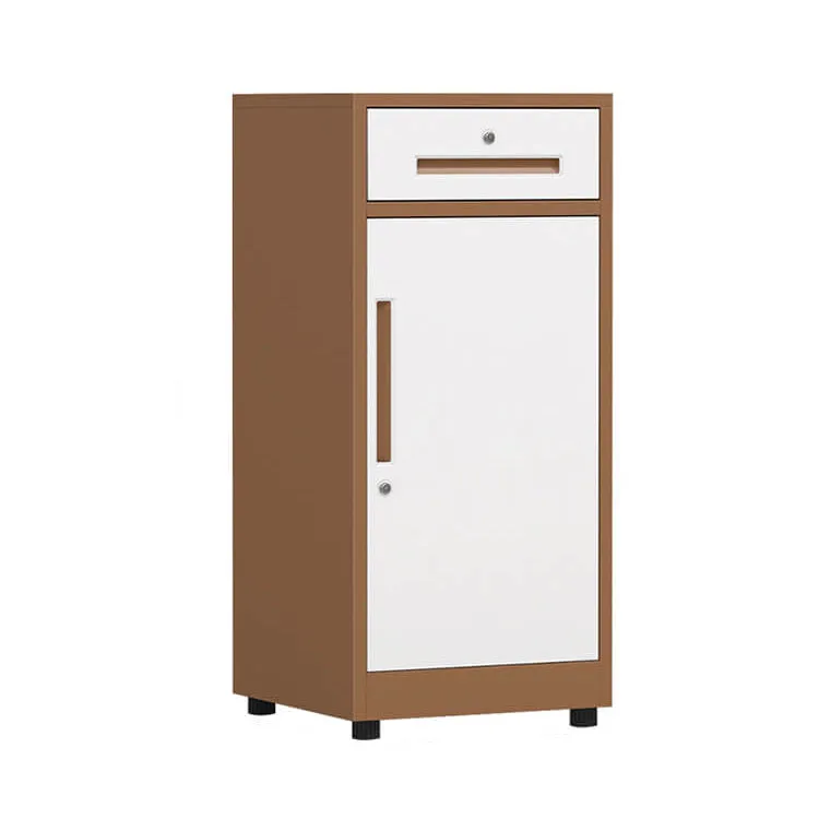 Iron File Cabinet, Under-Desk Low Cabinet for Office Storage