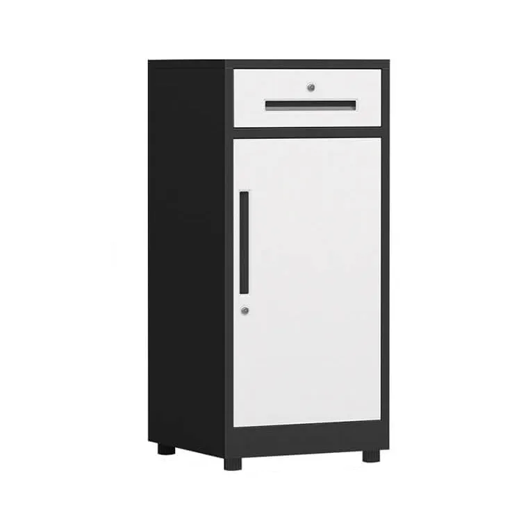 Iron File Cabinet, Under-Desk Low Cabinet for Office Storage