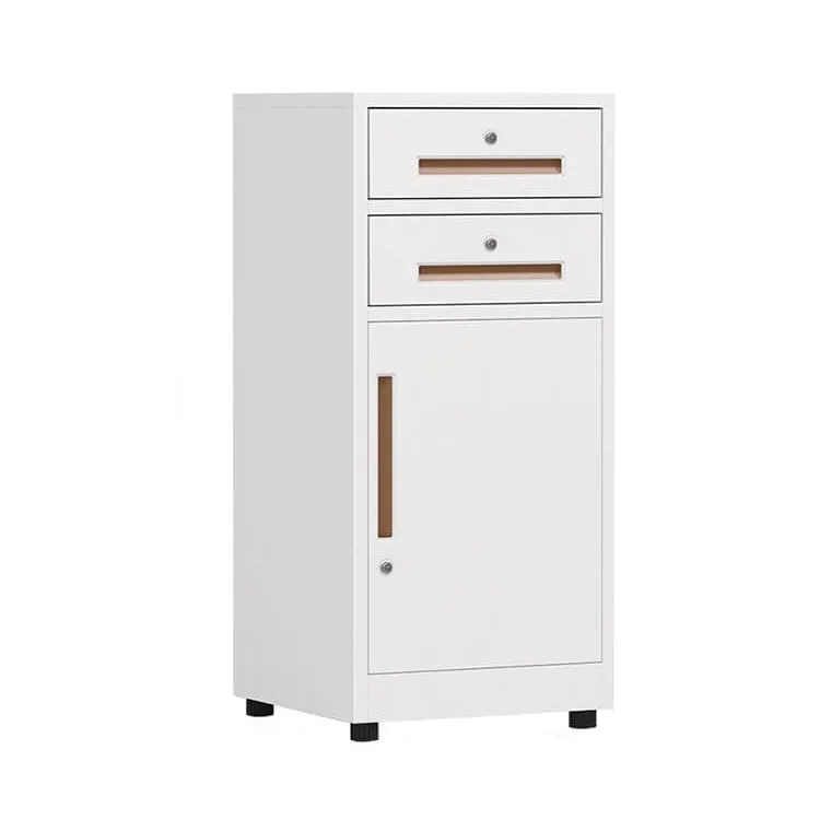 Iron File Cabinet, Under-Desk Low Cabinet for Office Storage