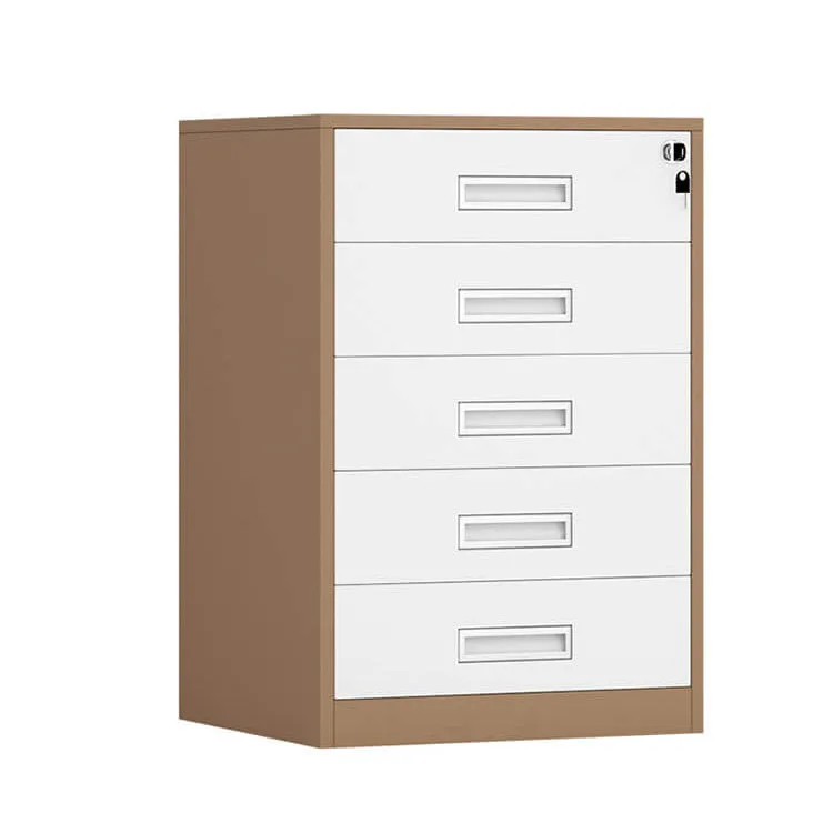 Iron File Cabinet, Under-Desk Low Cabinet for Office Storage