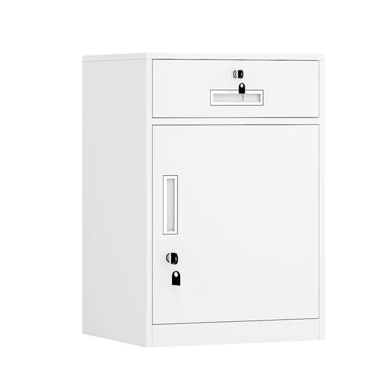 Iron File Cabinet, Under-Desk Low Cabinet for Office Storage