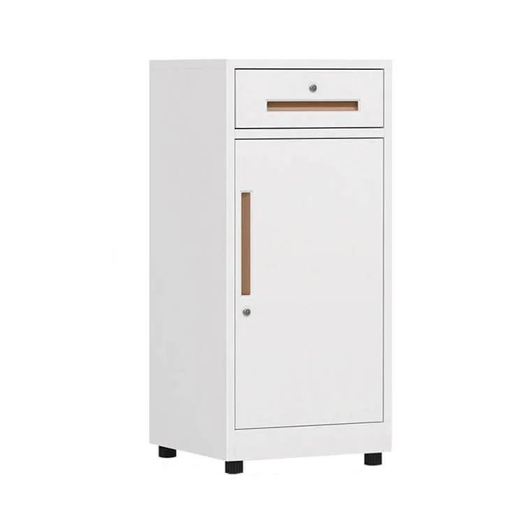 Iron File Cabinet, Under-Desk Low Cabinet for Office Storage