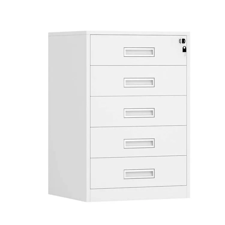 Iron File Cabinet, Under-Desk Low Cabinet for Office Storage