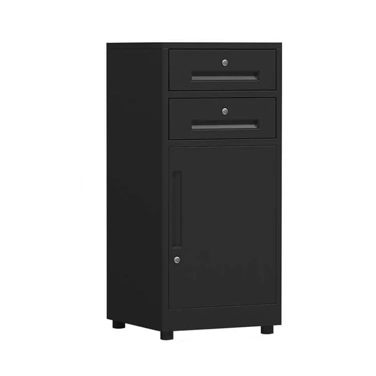 Iron File Cabinet, Under-Desk Low Cabinet for Office Storage