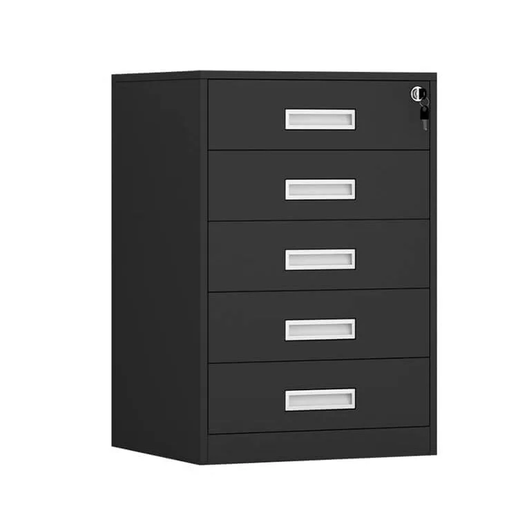 Iron File Cabinet, Under-Desk Low Cabinet for Office Storage