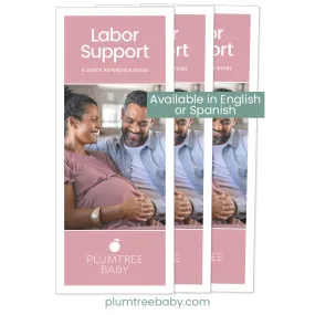 Labor Support Quick Reference Guides - Pack of 50