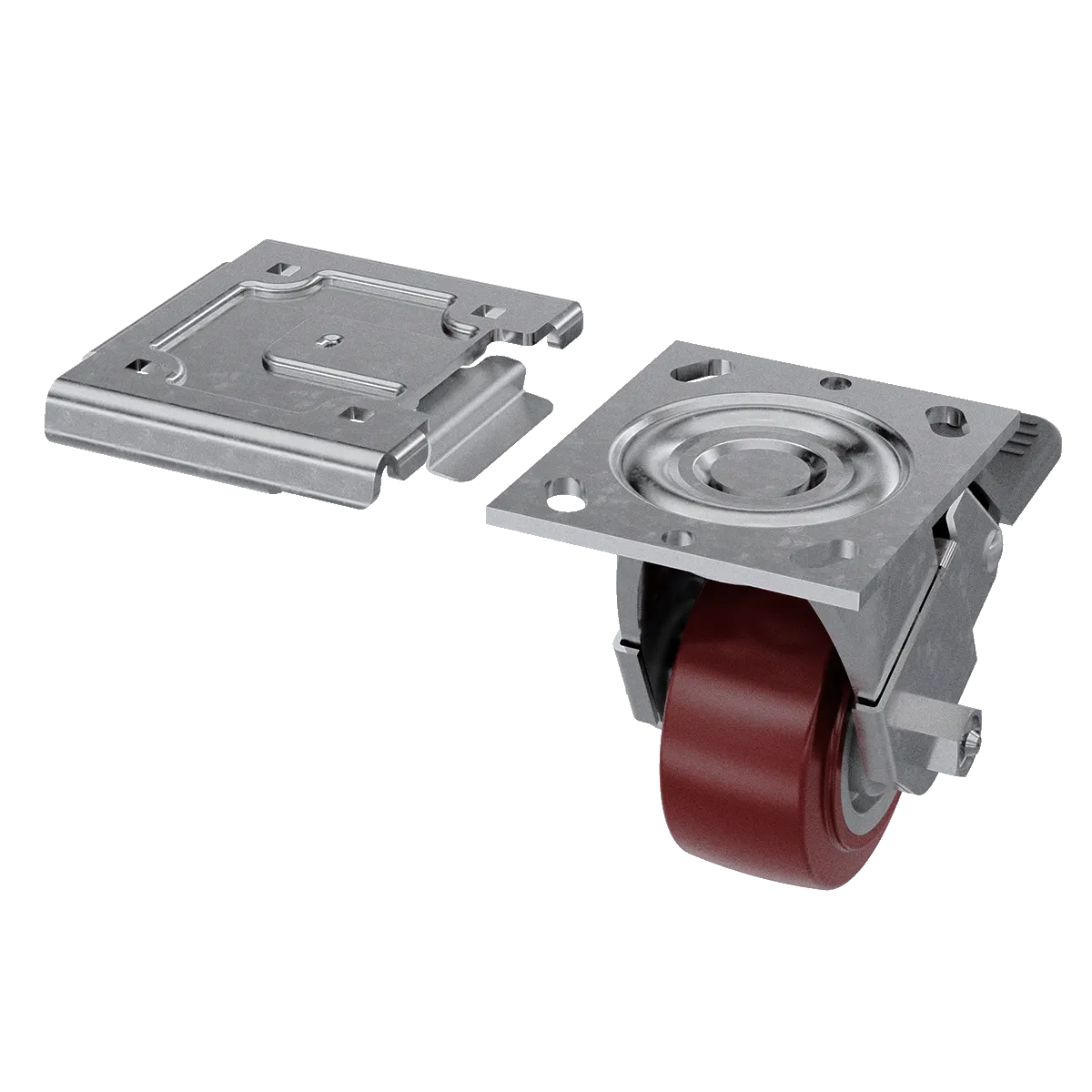 Large Quick Release Caster Plate