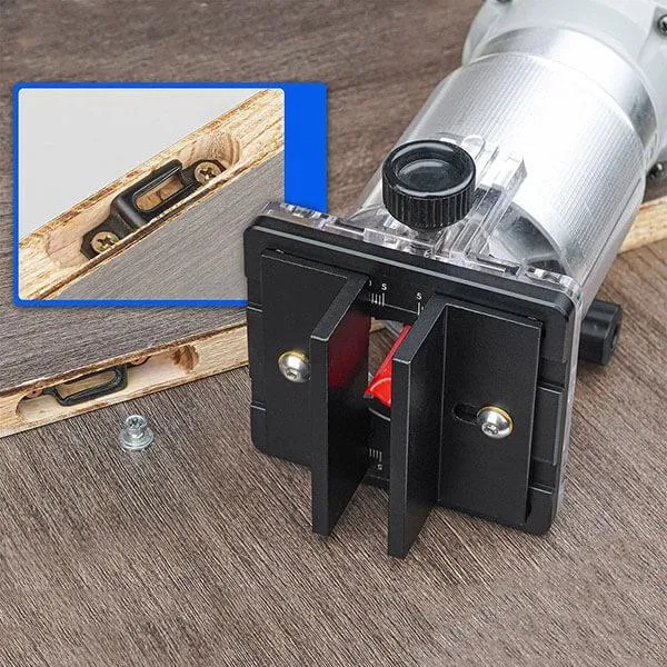 Levoite™ Wood Router Slotting Locator Trimmer Holder Connector