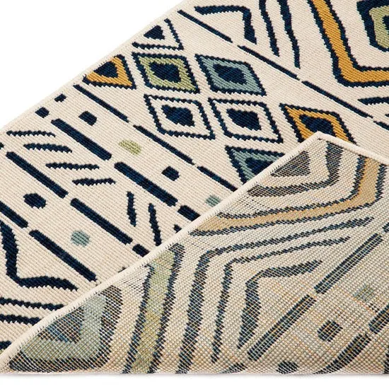 Mendoza Tribal Multicoloured Polypropylene Rug