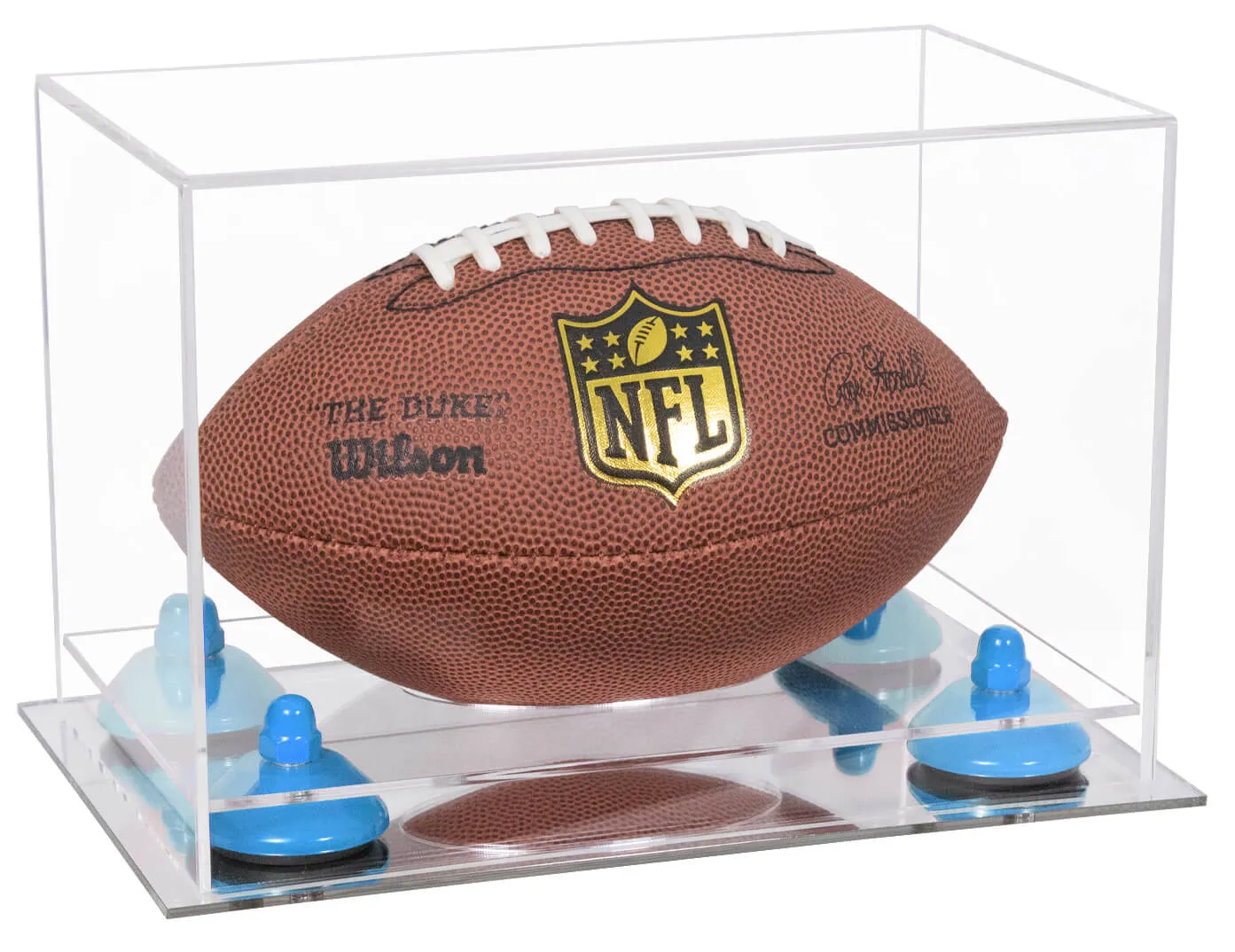 Mini/Miniature (not Full Size) Football Display Case - Clear (B43/A005)