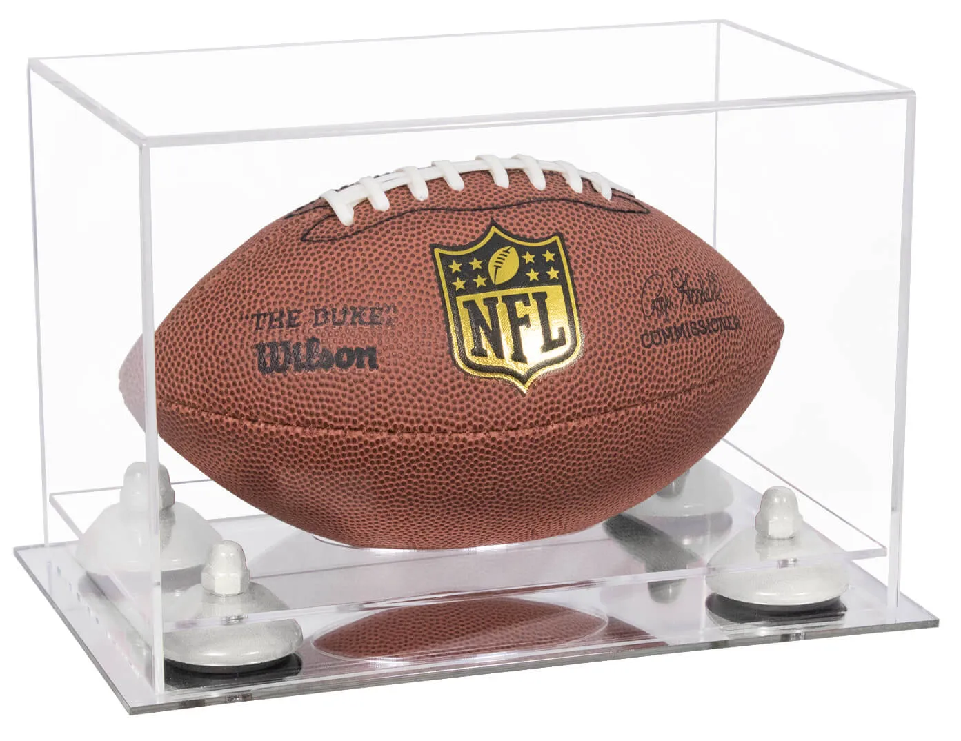 Mini/Miniature (not Full Size) Football Display Case - Clear (B43/A005)