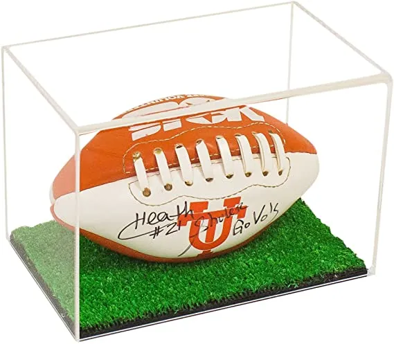 Mini/Miniature (not Full Size) Football Display Case - Clear (B43/A005)