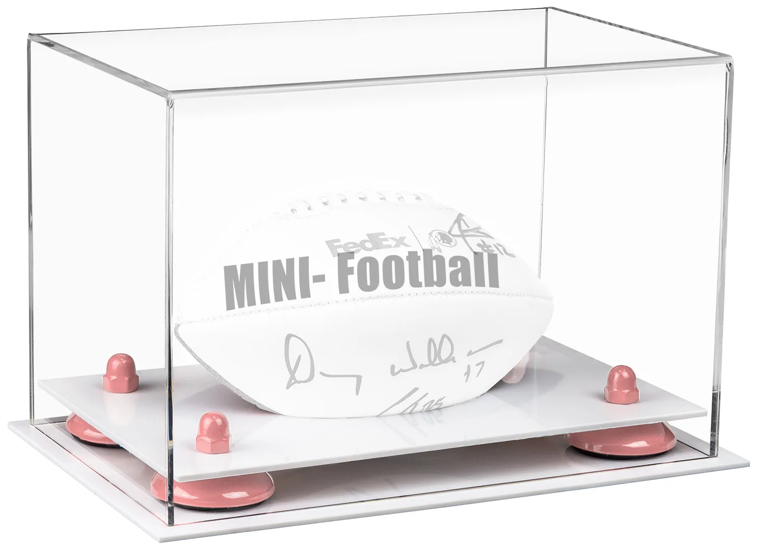 Mini/Miniature (not Full Size) Football Display Case - Clear (B43/A005)