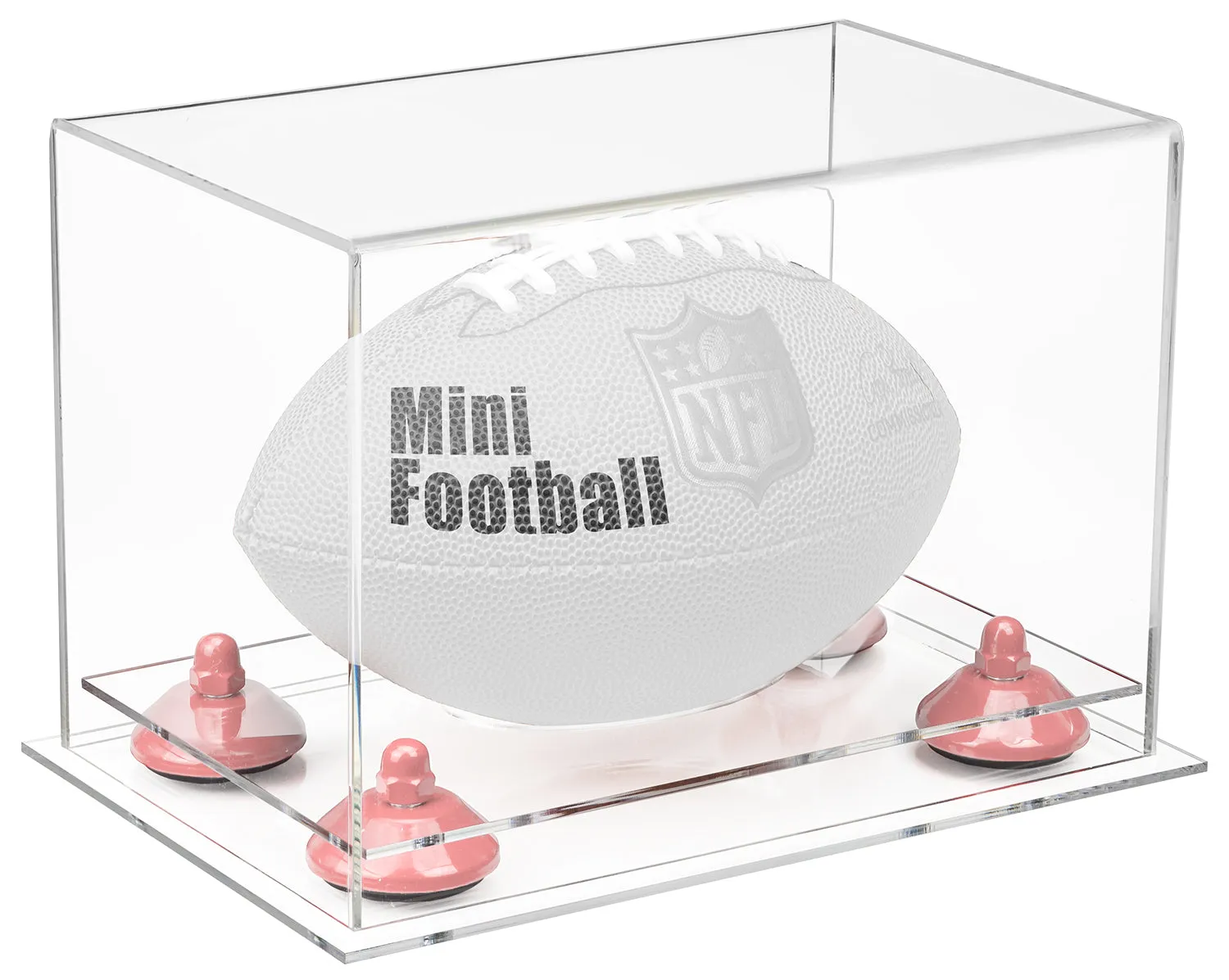 Mini/Miniature (not Full Size) Football Display Case - Clear (B43/A005)