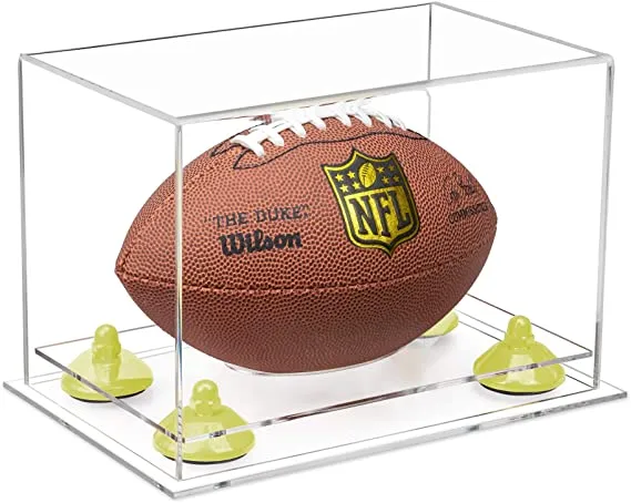 Mini/Miniature (not Full Size) Football Display Case - Clear (B43/A005)