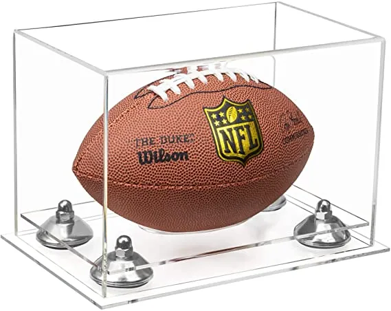 Mini/Miniature (not Full Size) Football Display Case - Clear (B43/A005)