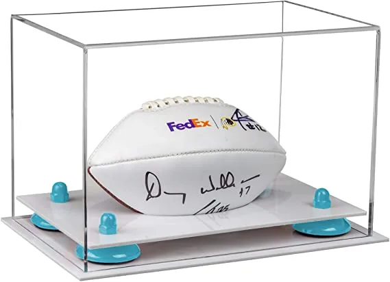 Mini/Miniature (not Full Size) Football Display Case - Clear (B43/A005)