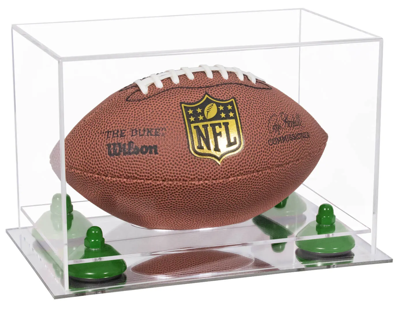 Mini/Miniature (not Full Size) Football Display Case - Clear (B43/A005)