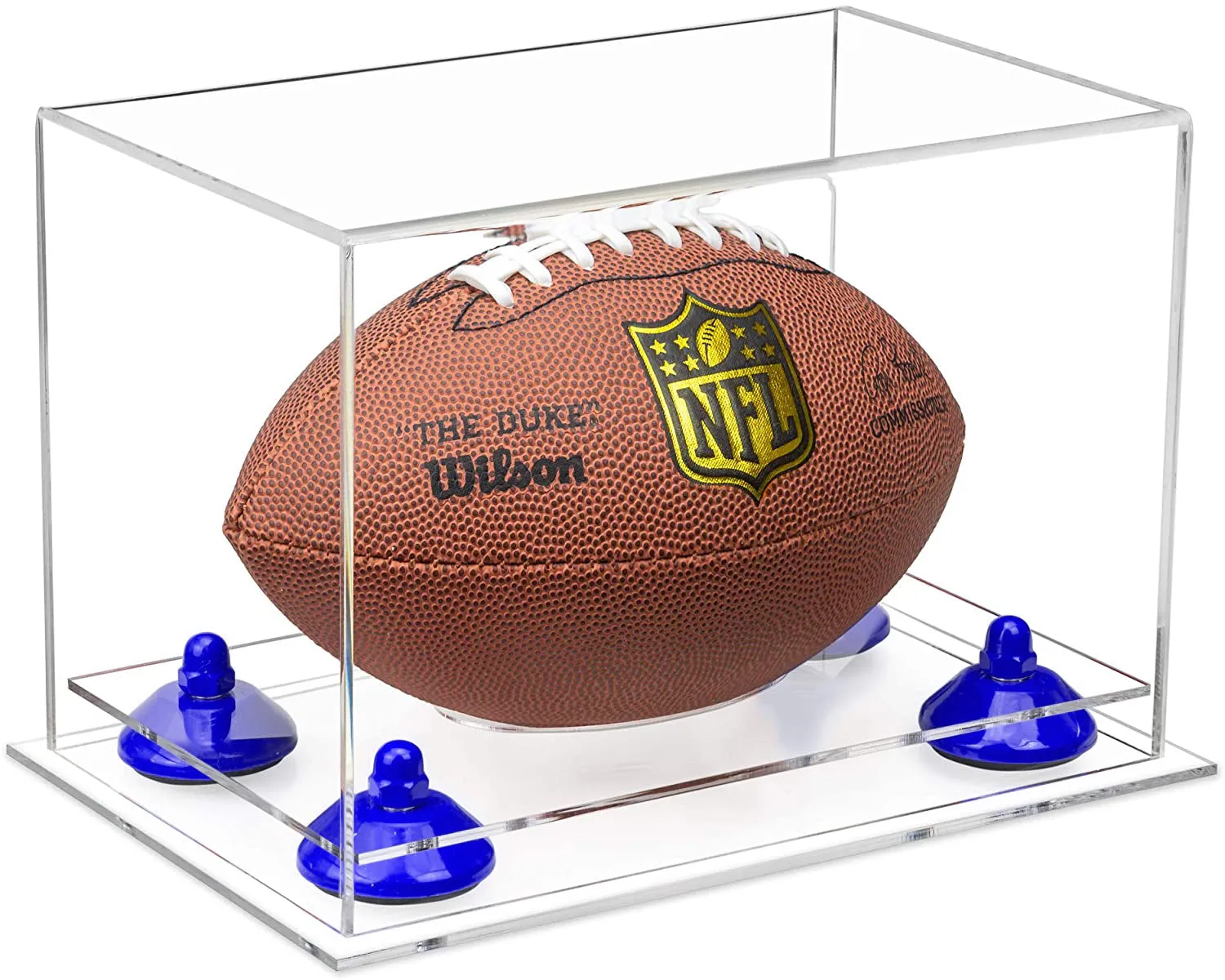 Mini/Miniature (not Full Size) Football Display Case - Clear (B43/A005)