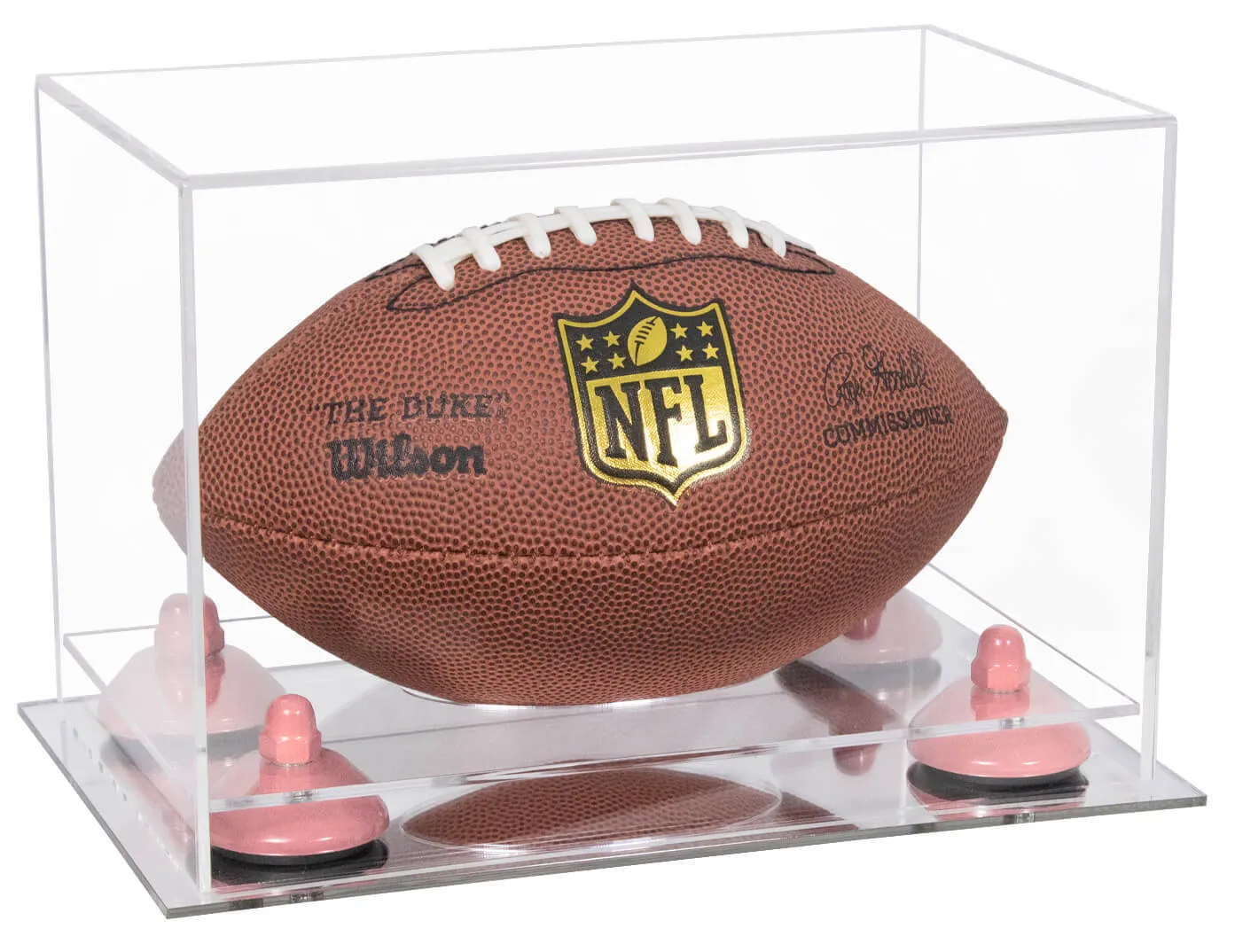 Mini/Miniature (not Full Size) Football Display Case - Clear (B43/A005)