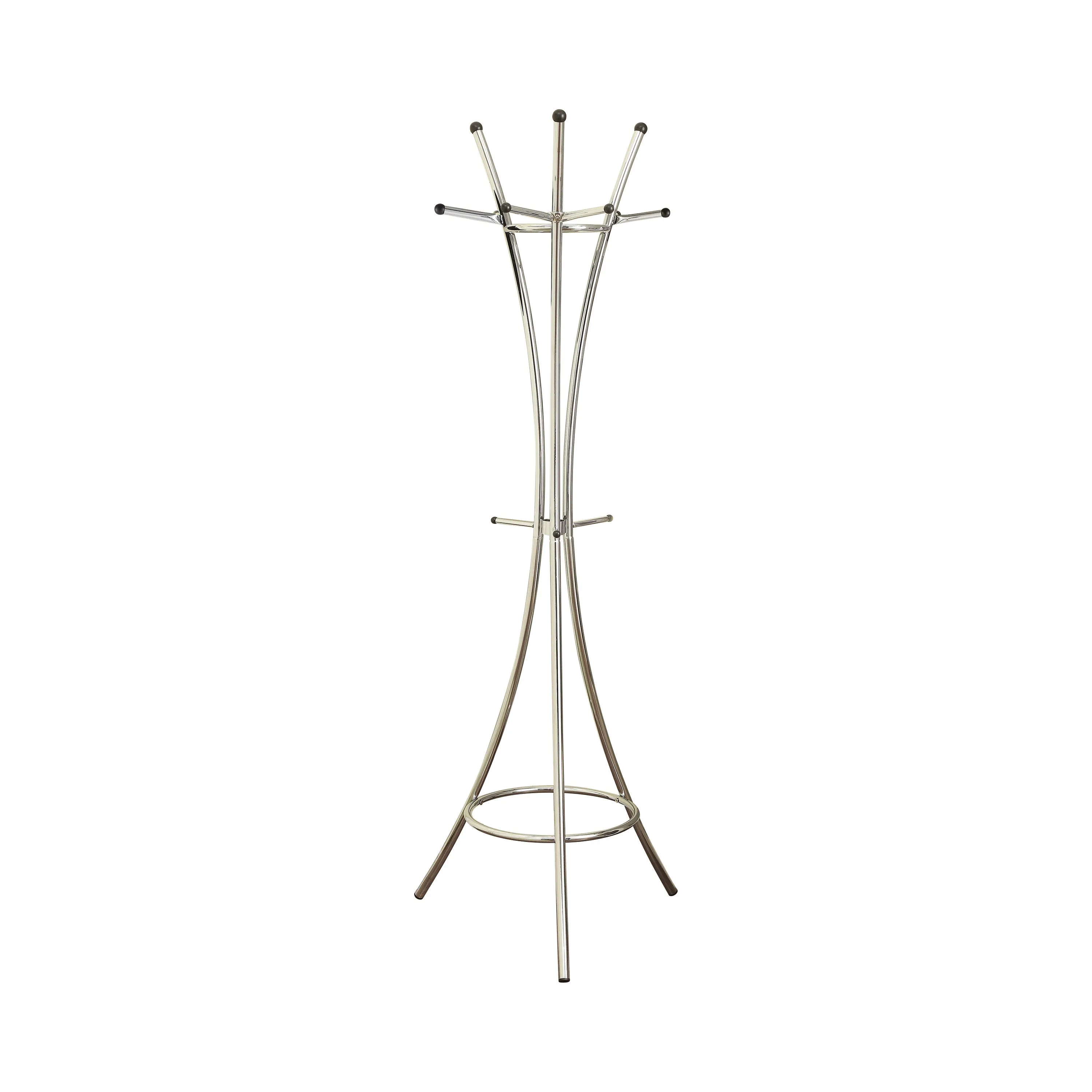 Modern Coat Rack - Silver