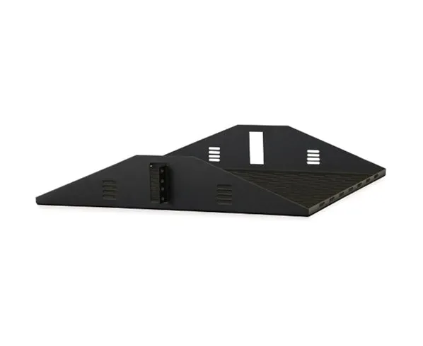 Network 2U Rack, Center Mount Shelf, Vented