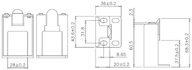 Network Rack, Wall Mount Brackets, 1U/2U