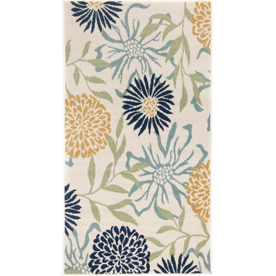 Nicosia Floral Polypropylene Large Outdoor Rug