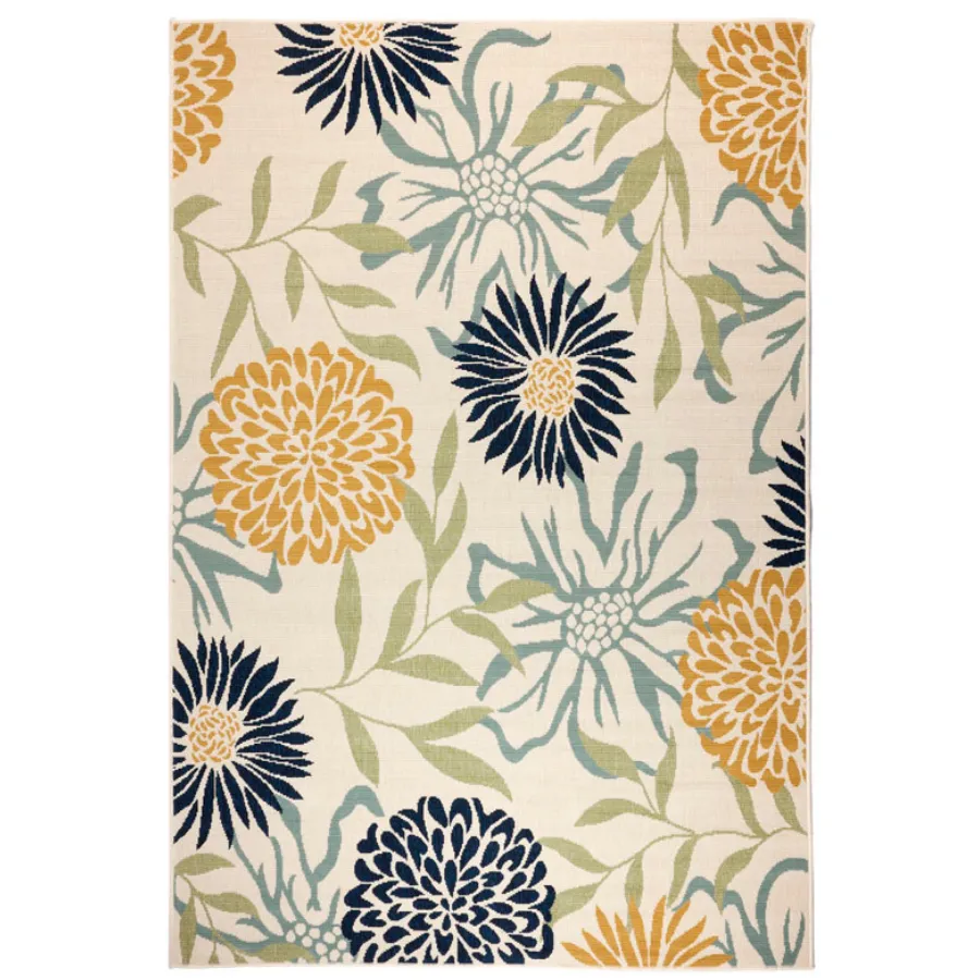 Nicosia Floral Polypropylene Large Outdoor Rug