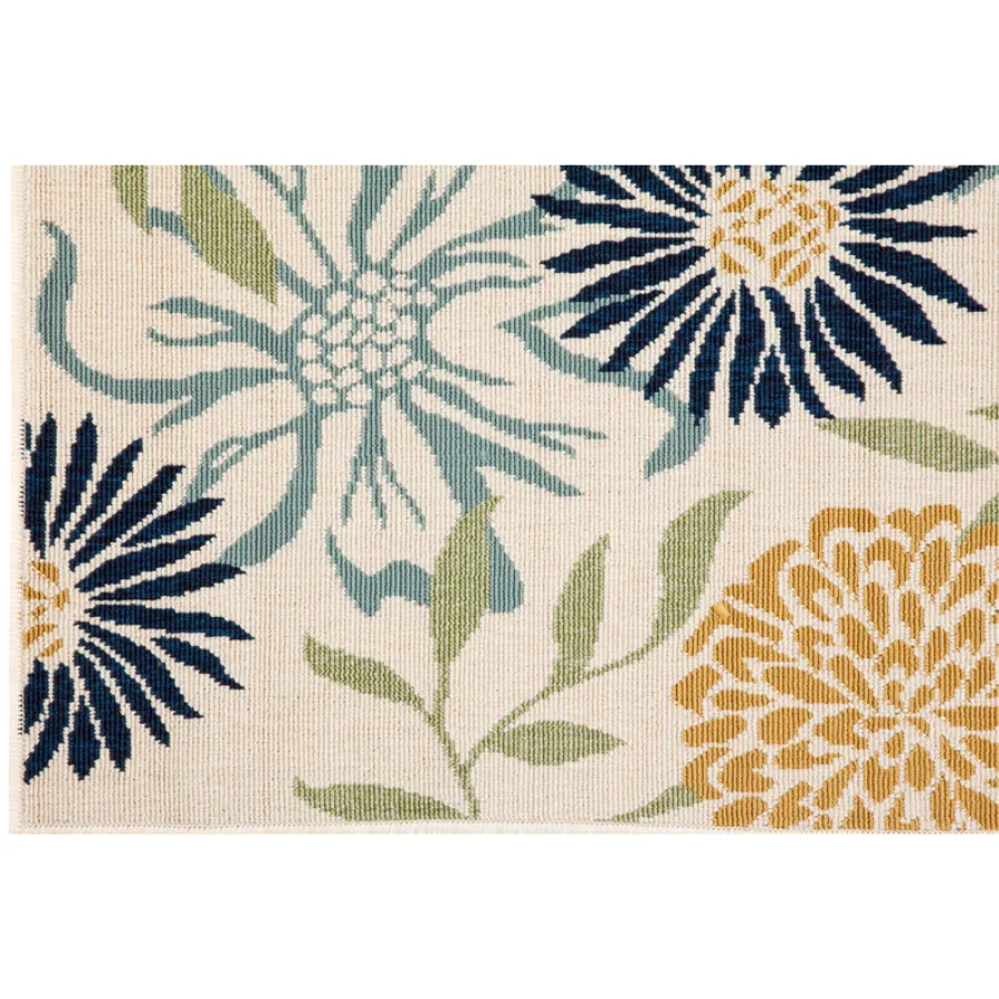 Nicosia Floral Polypropylene Large Outdoor Rug