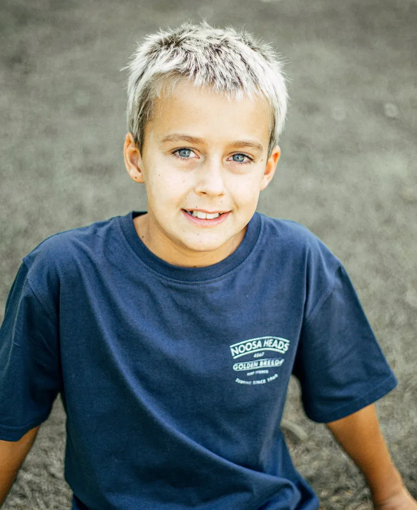 Noosa Boards Boys Tee | Navy