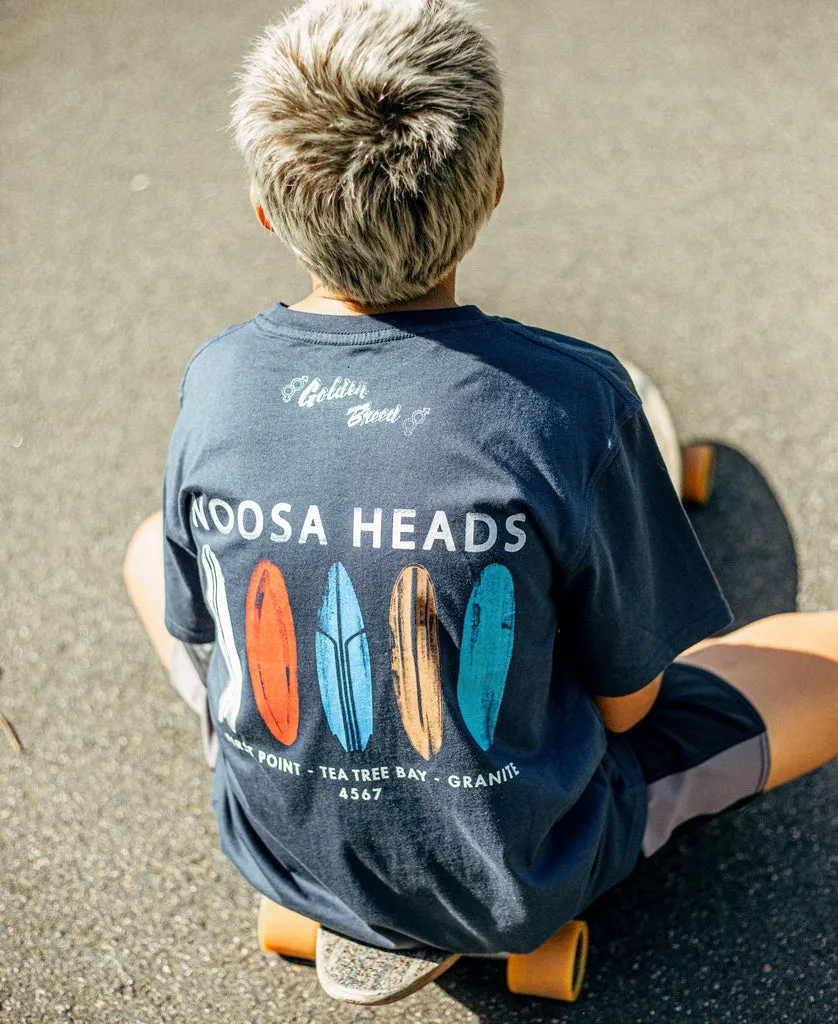 Noosa Boards Boys Tee | Navy