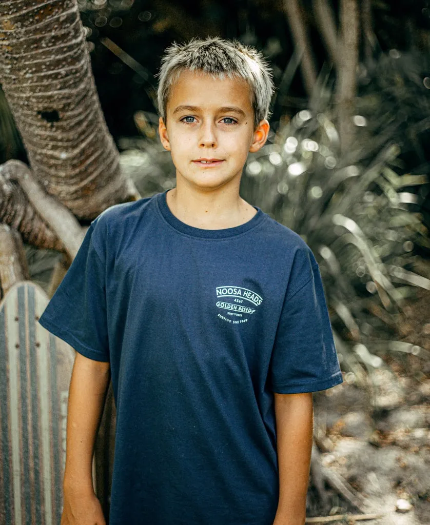 Noosa Boards Boys Tee | Navy