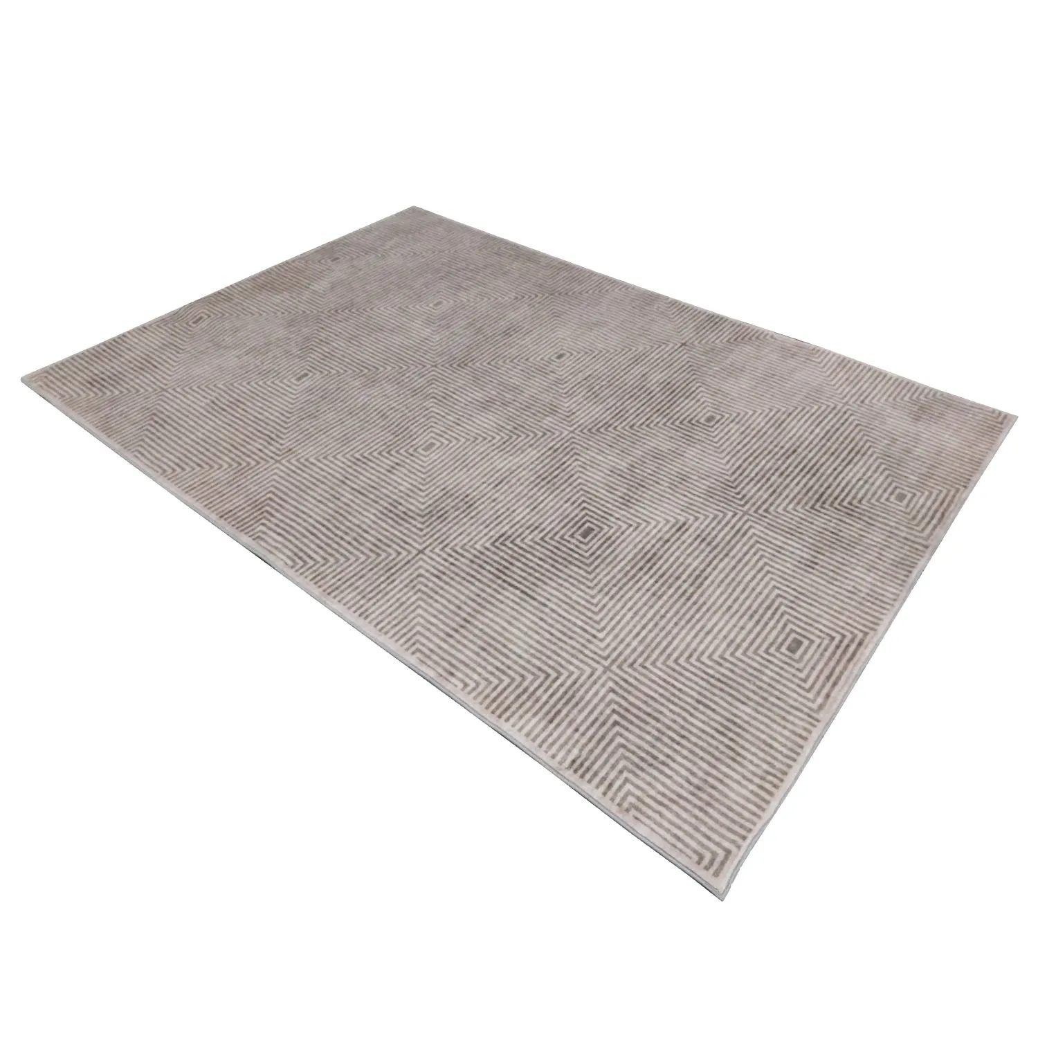 Pam Grey Machine Washable Large Rug