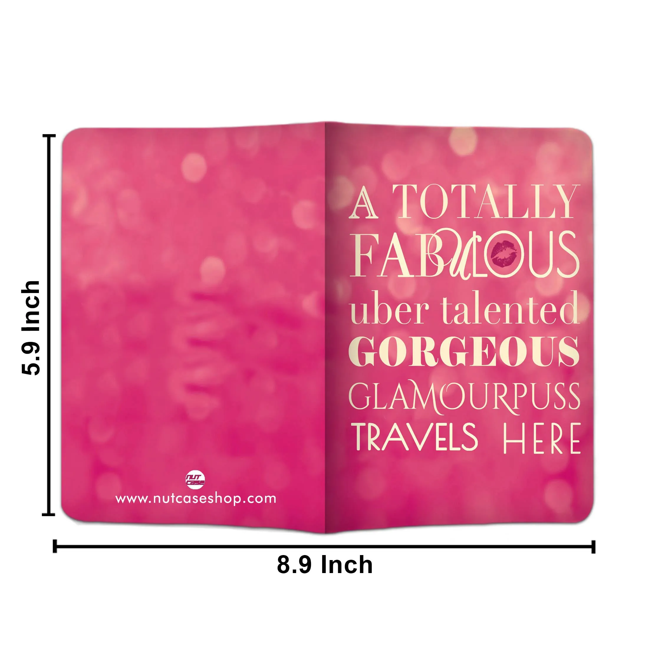 Passport Cover Design Holder Travel Case with Luggage Tag - Glamourpuss Travel Here