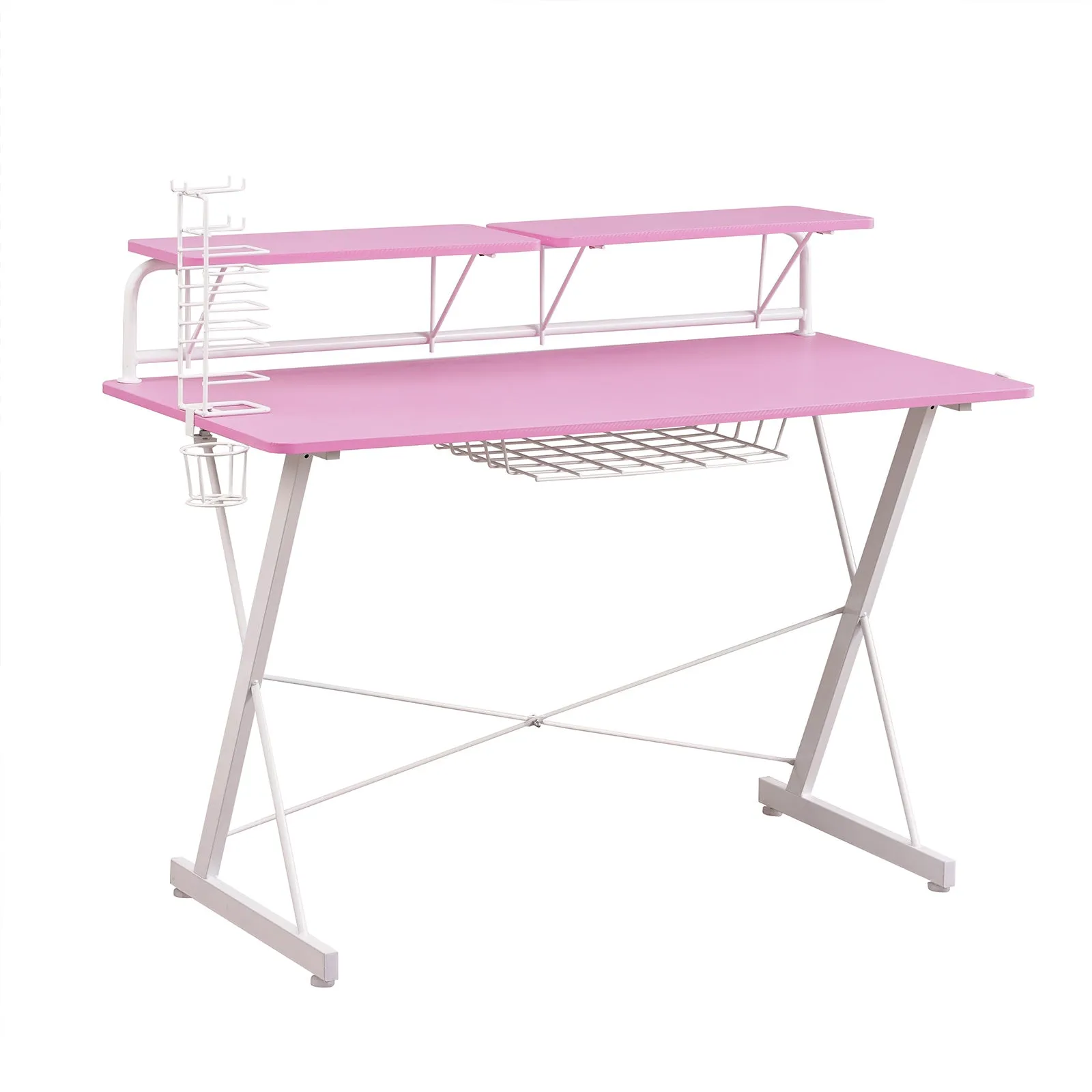 Pink Carbon Gaming Desk