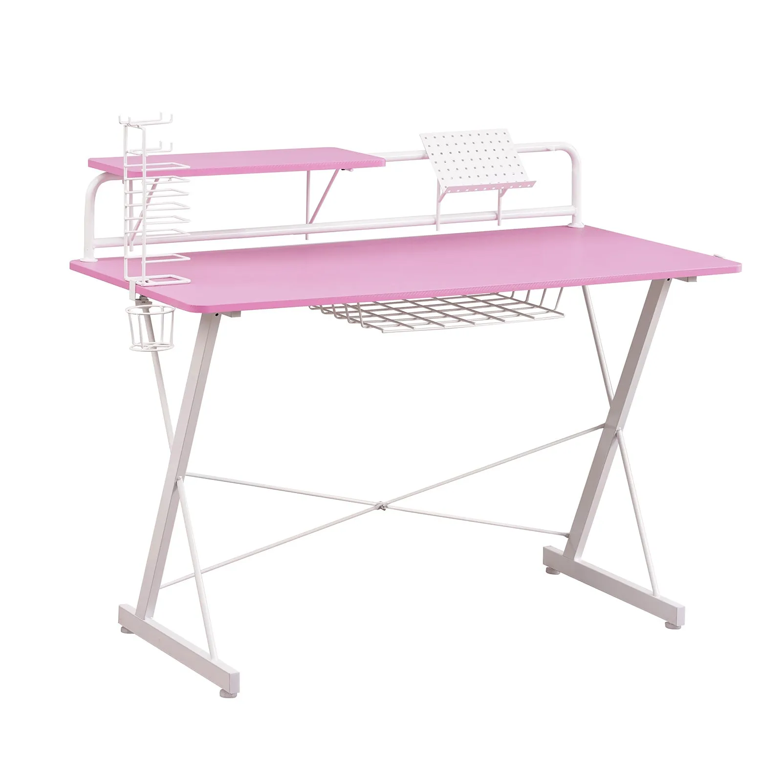 Pink Carbon Gaming Desk