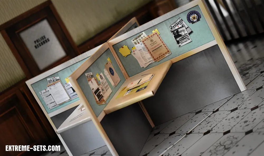 Police Station Pop-Up Diorama 1/12