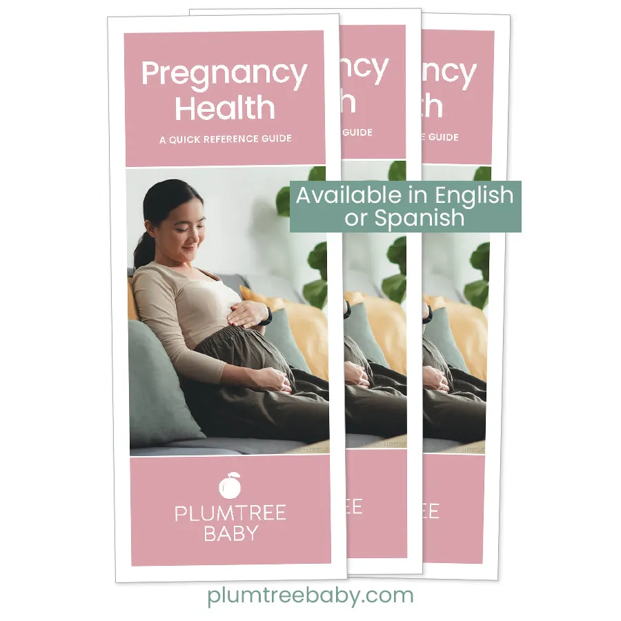 Pregnancy Health Quick Reference Guides - Pack of 50