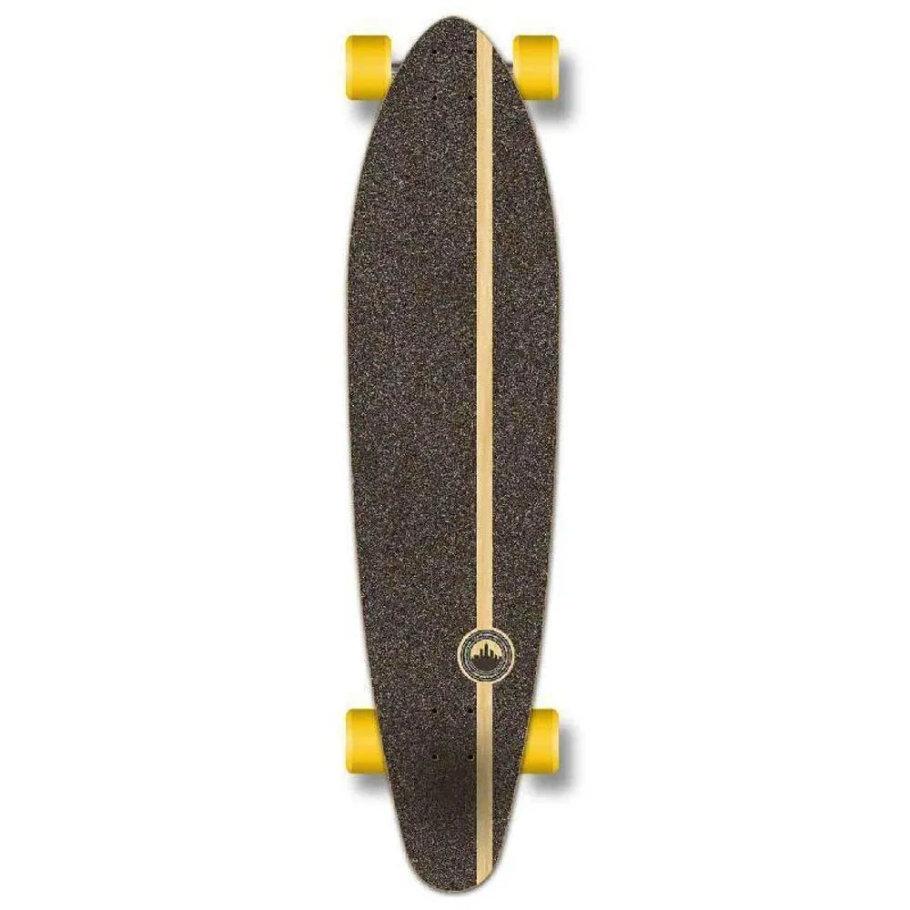 Punked Checkered Green Kicktail 40" Longboard