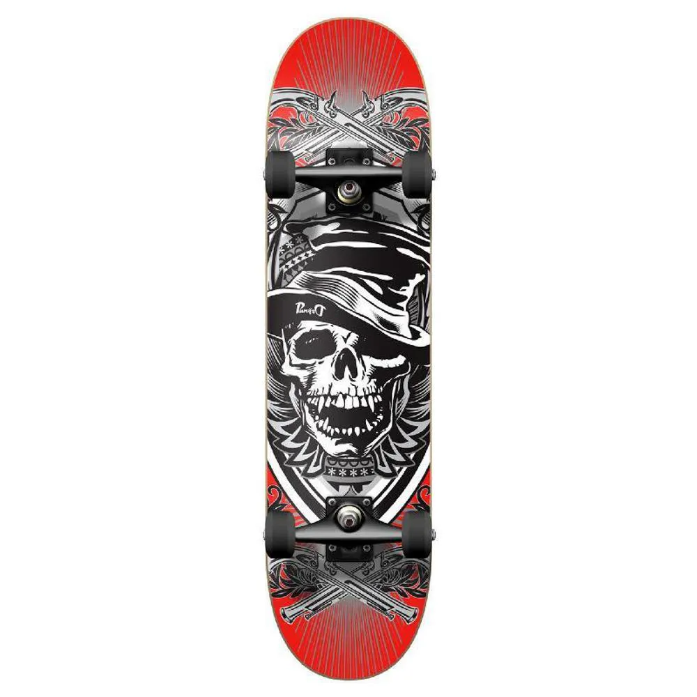 Punked Graphic Skull Hat Complete Skateboard