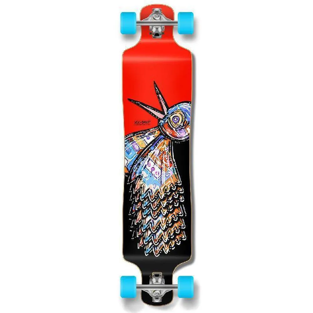 Punked Lowrider Longboard Complete - The Bird Red