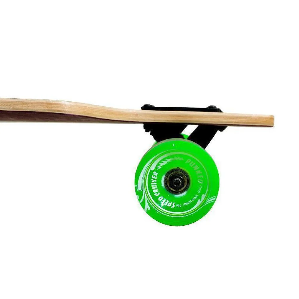 Punked Palm City Rasta Drop Through Longboard