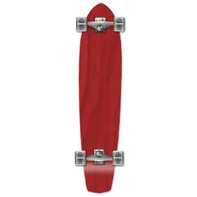 Punked Slimkick Stained Red 36" Longboard Complete