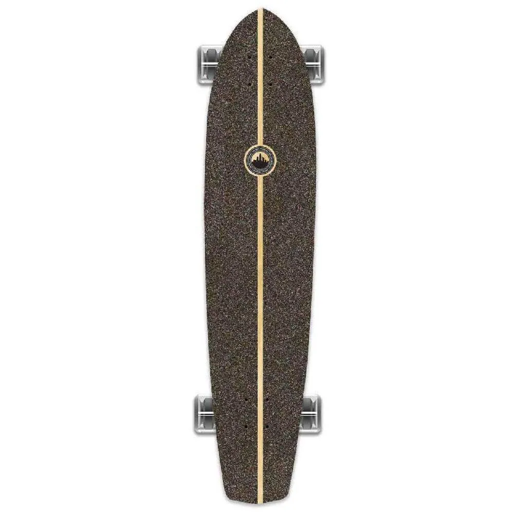 Punked Slimkick Stained Red 36" Longboard Complete