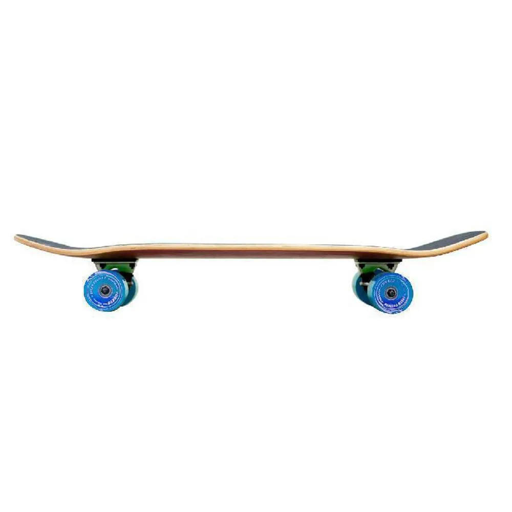 Punked Stained Blue 33" Old School Blank Longboard