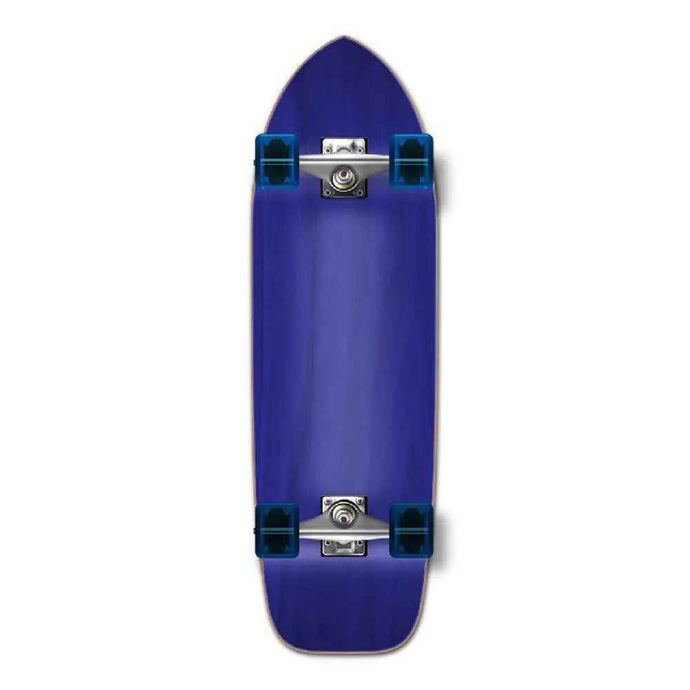 Punked Stained Blue 33" Old School Blank Longboard